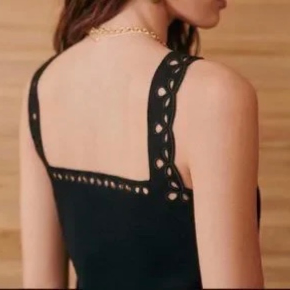 Sezane Mélisse Top Black - Size XS - Picture 2 of 6